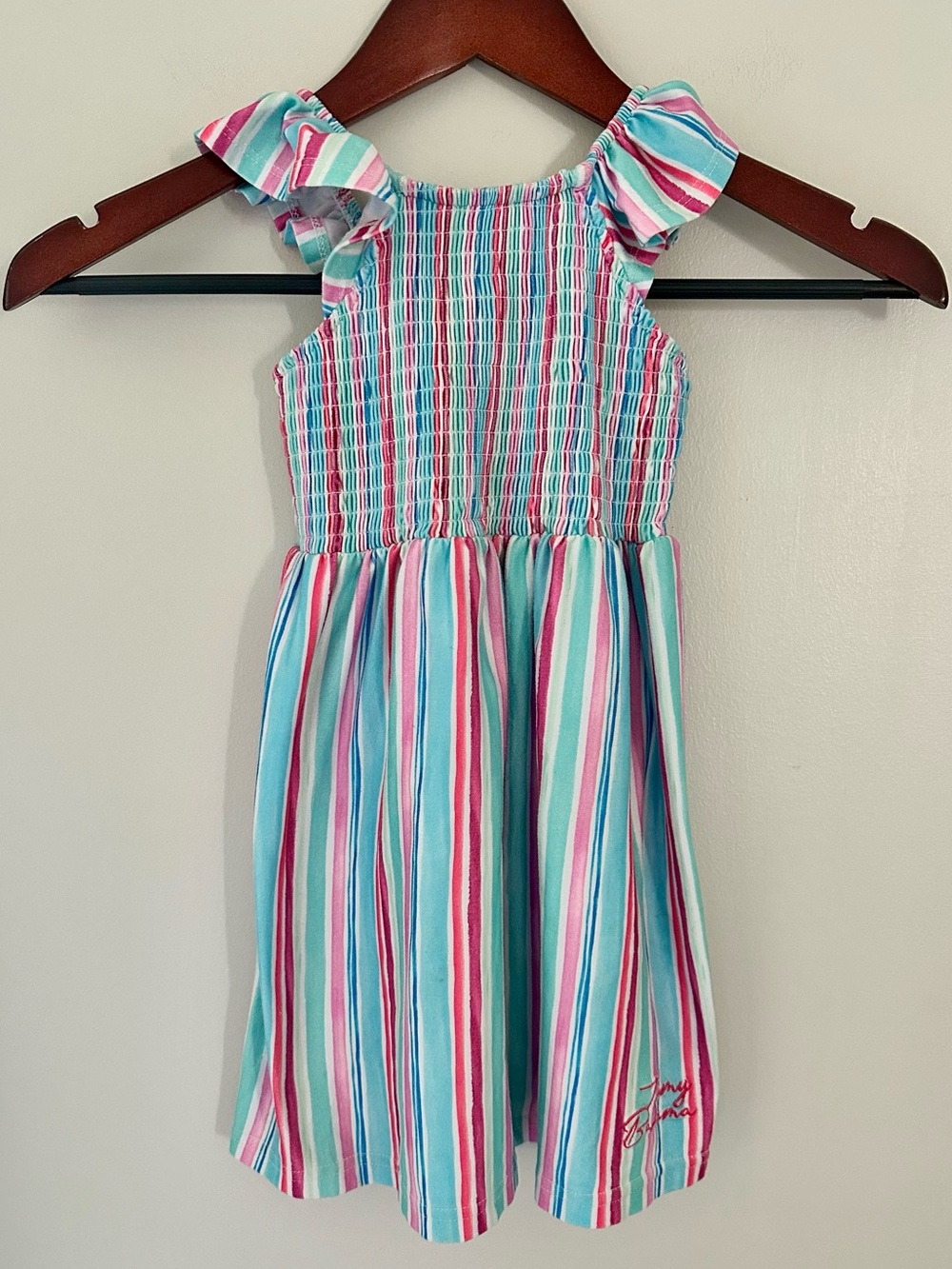 Tommy Bahama Girls' Striped Sundress Play, Beach, Summer, Resort Sz 3T
